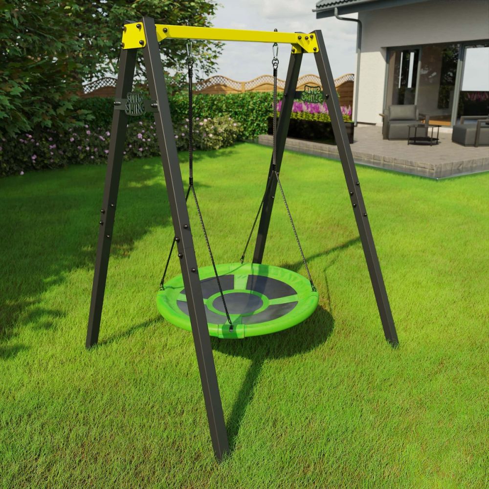 Balançoire nid d'abeille avec support Single Flexi Swing
